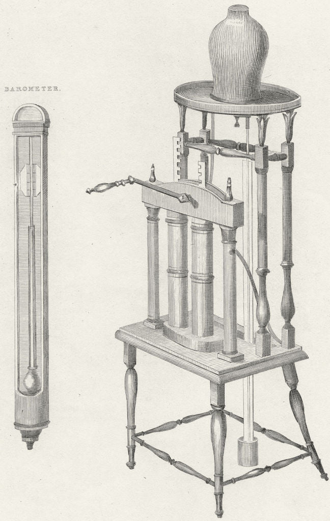 SCIENCE. Air-pump c1840 old antique vintage print picture